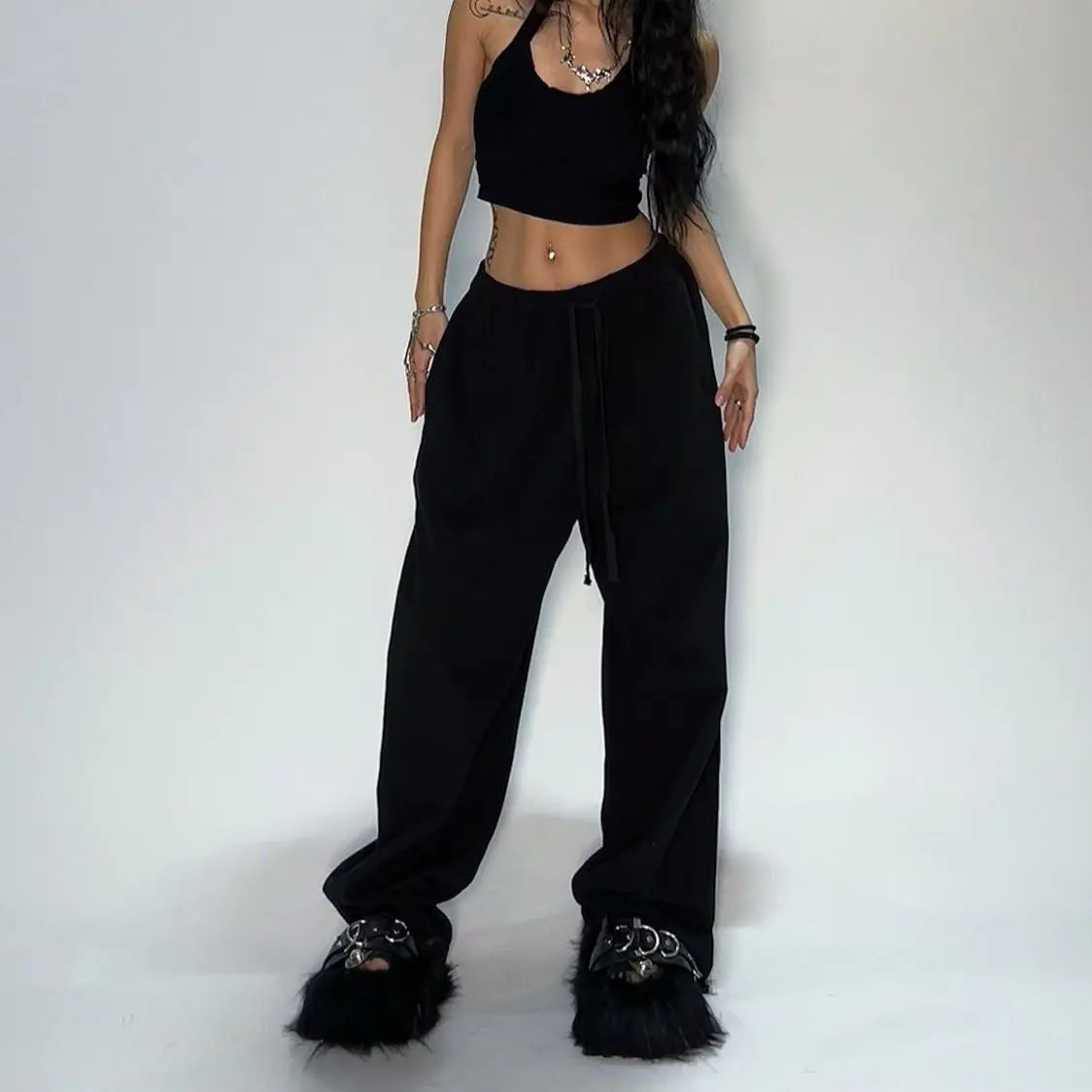 Embroidered Casual Pants
