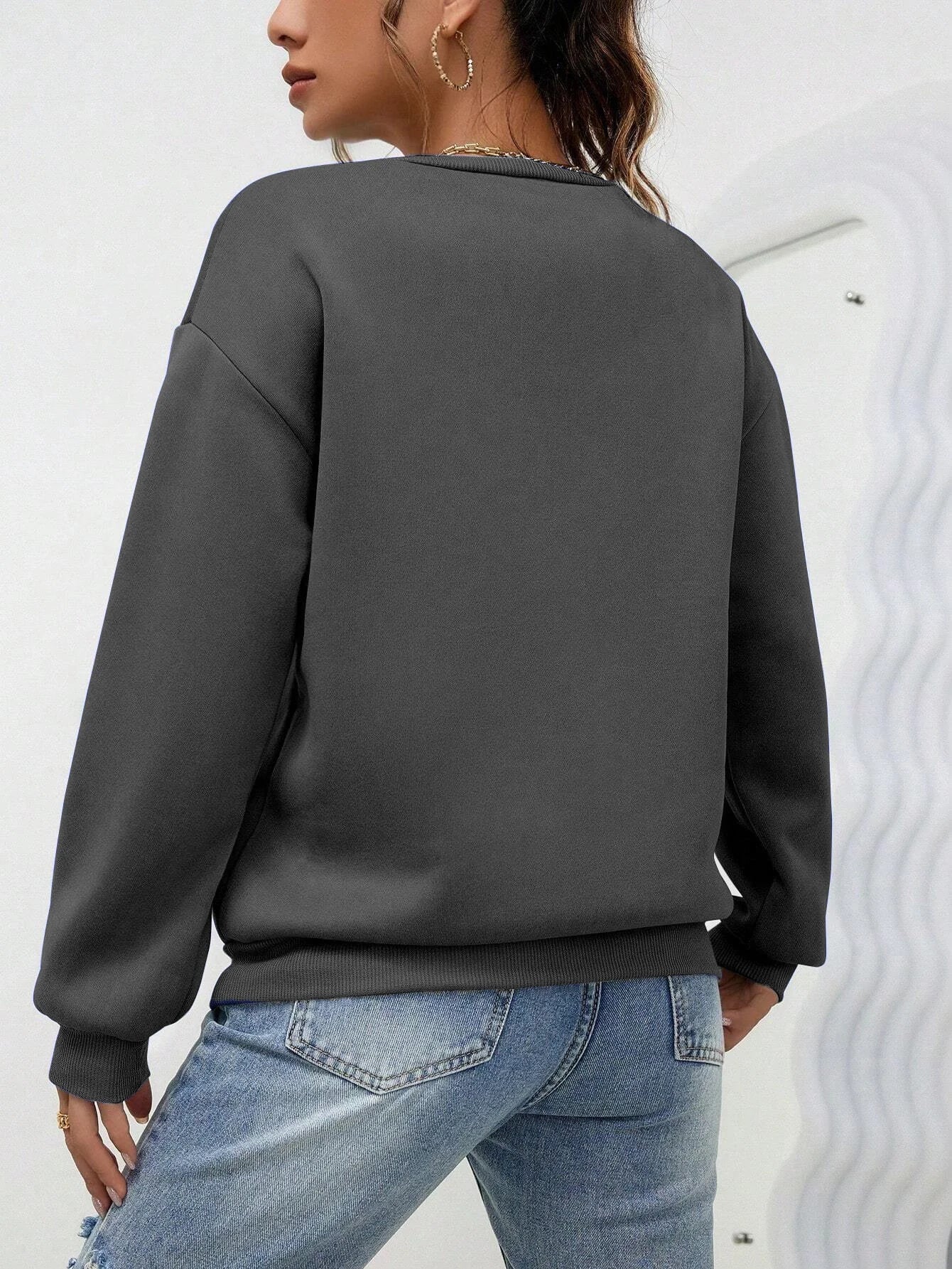 Heart Sweatshirt Womens