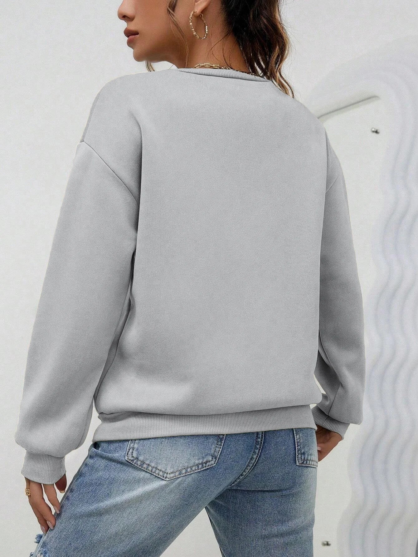 Heart Sweatshirt Womens