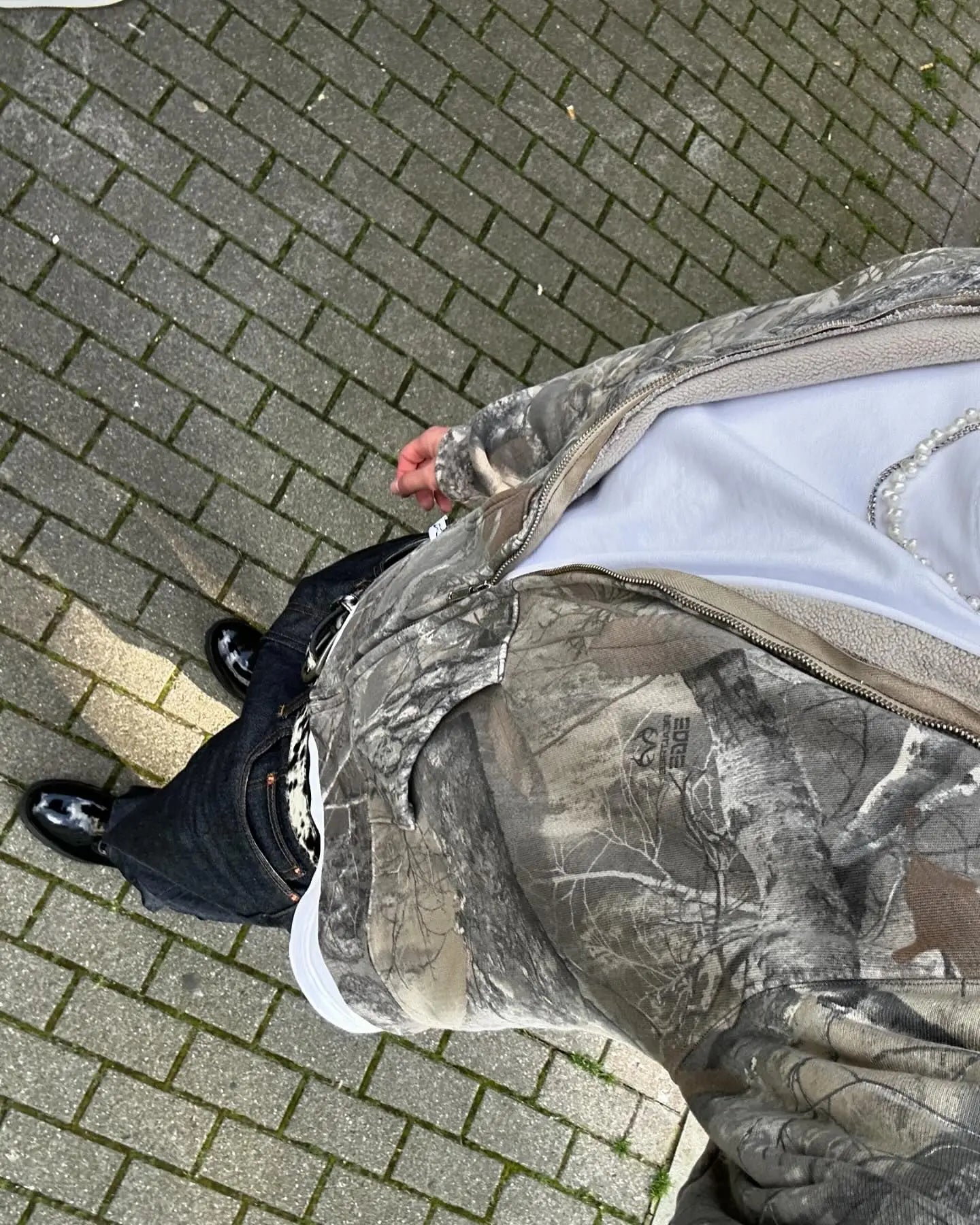 Retro Camouflage Oversize Hoodie