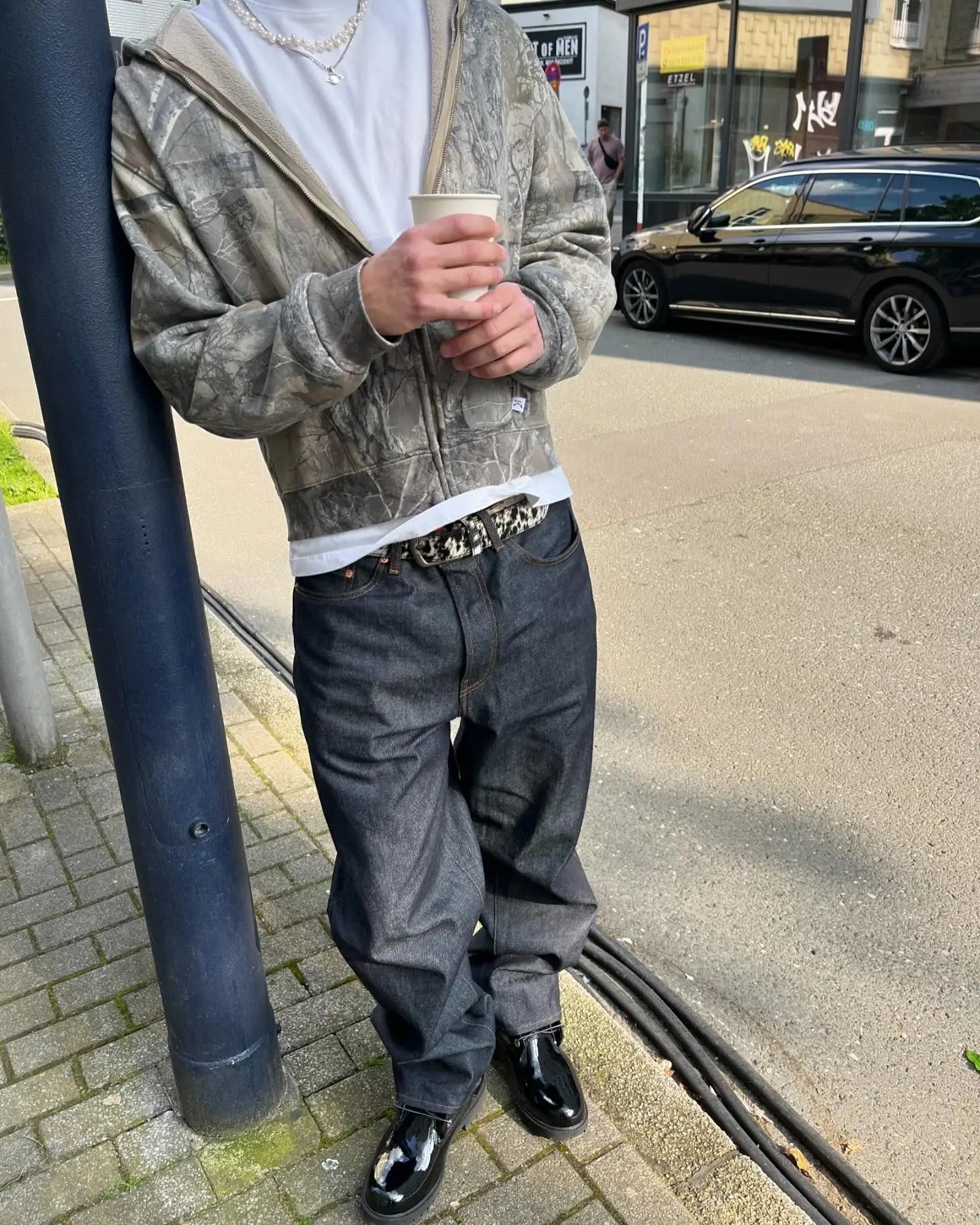 Retro Camouflage Oversize Hoodie