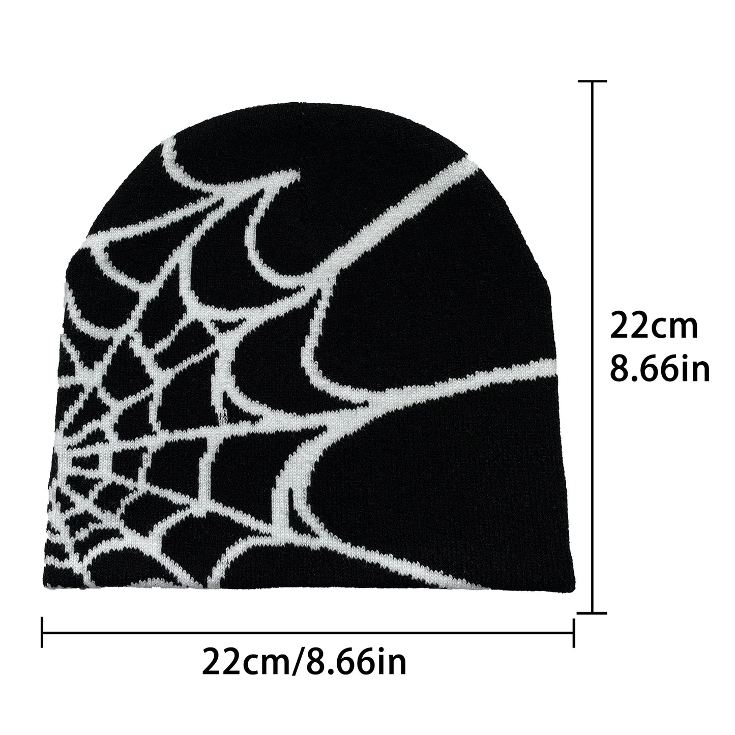 Knit Hat Spider Web Beanie